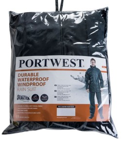 Portwest L450 Podstawowy komplet przeciwdeszczowy Sealtex (kurtka i spodnie) granatowy