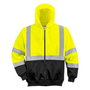 Portwest B315 Bluza ostrzegawcza dwukolorowa z kapturem czarno-żółty