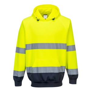 Portwest B316 Dwukolorowa bluza z kapturem granatowo-seledynowy