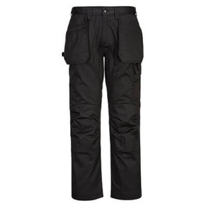 Portwest CD883BKR Elastyczne spodnie robocze WX2 ECO z kaburami czarny