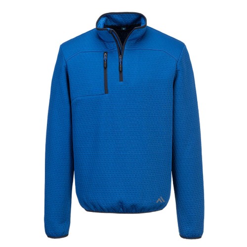 Portwest KX376QBR Bluza teksturowana KX3 z zamkiem 1/4 quartz niebieski