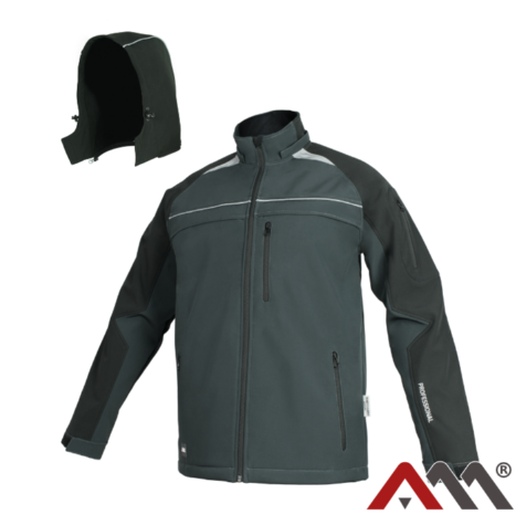 Kurtka softshell PROFESSIONAL szara