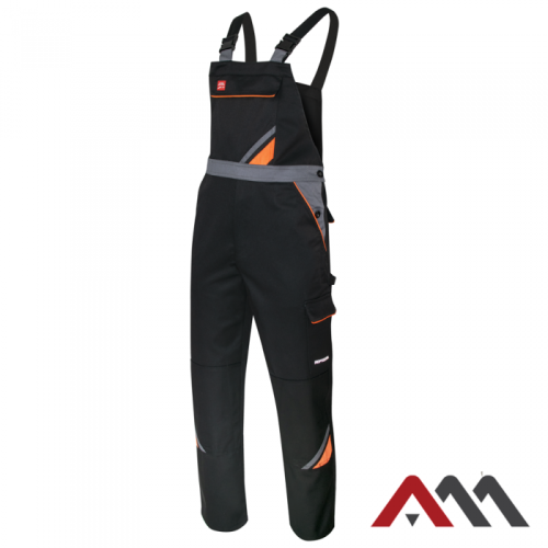 Spodnie ogrodniczki Professional czarny czarne