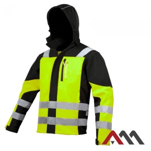 A-M Kurtka Softshell Classic-Vis żółty