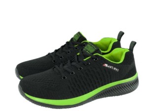 Półbuty X250 fluorescencyjny OB sportowe bez podnoska lekkie przewiewne czarno-seledynowe