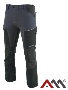 A-M Spodnie do pasa softshell PROFESSIONAL szary nan