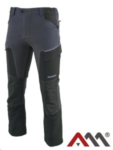 A-M Spodnie do pasa softshell PROFESSIONAL szary nan