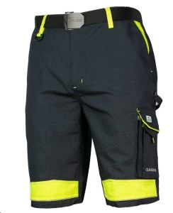 Spodenki krótkie Classic-VIS czarno-seledynowe nan