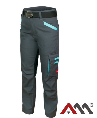 Spodnie do pasa damskie CLASSIC Stretch Woman G/B szare nan