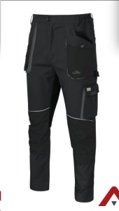 Spodnie w pas Classic Stretch Slim 100 grafitowy
