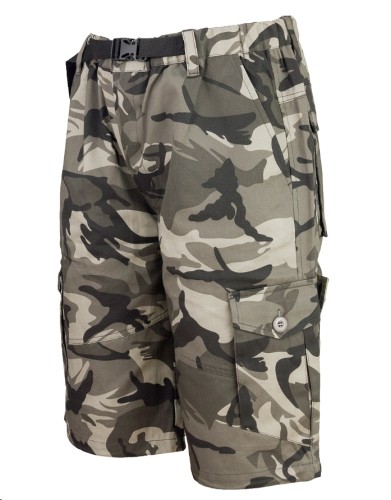 Krótkie spodenki URG_641 CAMO szary