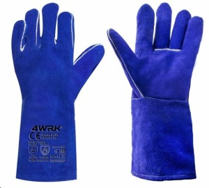 Rękawice spawalnicze SPARK Blue / Paton, dwoina niebieska kevlarowe nici
