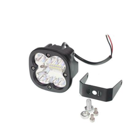 Lampa robocza HALOGEN LED, 20 LED ZAOKRĄGLONA, 12-80V, 80x80x65mm
