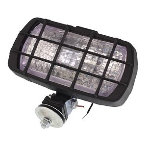 Lampa robocza prostokątna PLASTIKOWA Z KRATKĄ - Z WŁĄCZNIKIEM
