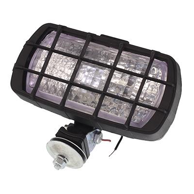 Lampa robocza prostokątna PLASTIKOWA Z KRATKĄ - Z WŁĄCZNIKIEM