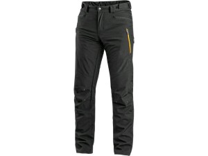 Spodnie softshell CXS AKRON męskie HV żółte/pomarańcz. elem.