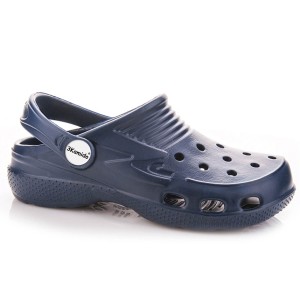 Klapki 3Kamido Croco Kids-granatowy