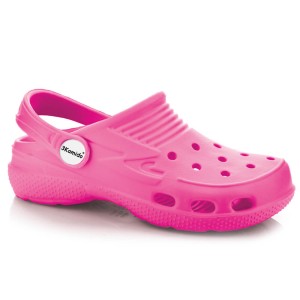 Klapki 3Kamido Croco Kids-różowy