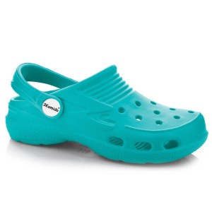 Klapki 3Kamido Croco Kids-turkusowy