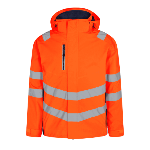 Kurtka ostrzegawcza ENGEL Safety Shell-Hivis pomarańczowy/niebieski