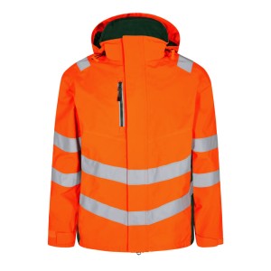 Kurtka ostrzegawcza ENGEL Safety Shell-Hivis pomarańczowy/zielony