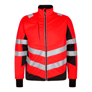 Kurtka ostrzegawcza ENGEL Safety Softshell-Hivis czerwony/czarny