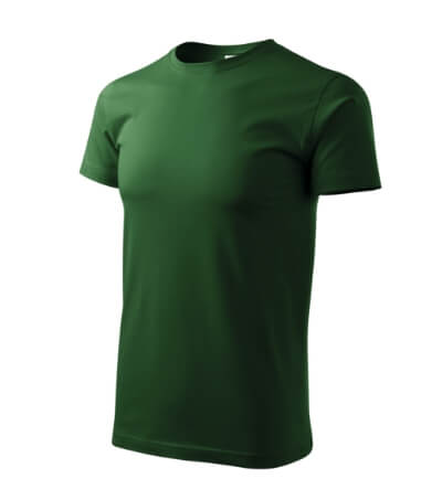 Koszulka Heavy New unisex-zieleń butelkowa