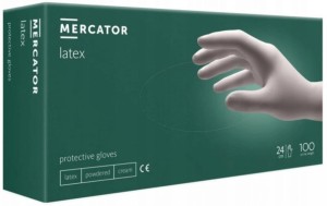 Rękawice lateksowe MERCATOR LATEX (100szt.)