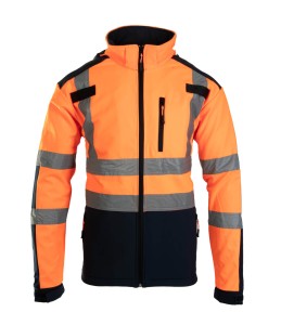 Softshell BRIXTON FLASH BF005 z pasami odblaskowymi kat. II klasa2-pomarańczowy