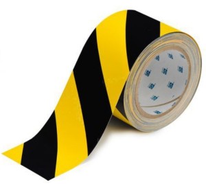Taśma samoprzylepna żółto-czarna 5cm, 33mb, podłogowa, ciągi komunikacyjne hale i magazyny