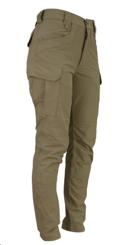 Spodnie softshellowe URG 734-Taktyczne bojówki khaki Elastyczne