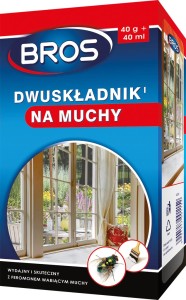 Dwuskładnikowy preparat na muchy. BROS-MUCHY2W1