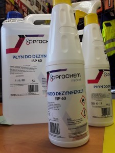Płyn do dezynfekcji rąk PROCHEM z atomizerem 0,5 l