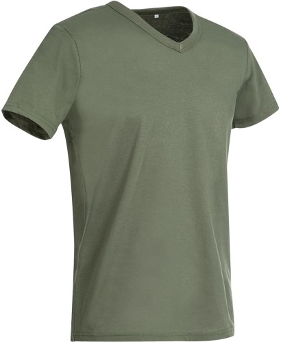 BZ T-shirt męski V-neck ST9010. SST9010_MIL