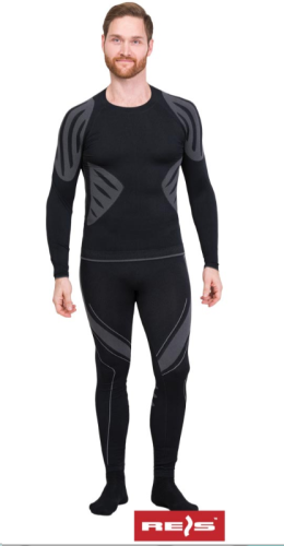 Bielizna termoaktywna WARM. US-WARM BS -czarno-szary 2XL-3XL