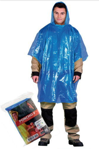 PELERYNA PONCHO PONCHO-F_N niebieski