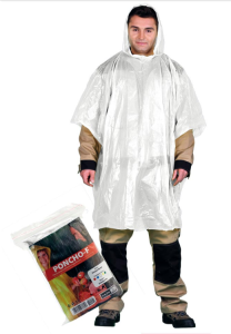 Peleryna przeciwdeszczowa typu Poncho. PONCHO-F biały uni