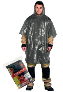 Peleryna przeciwdeszczowa typu Poncho. PONCHO-F czarny uni