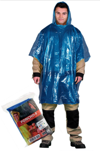Peleryna przeciwdeszczowa typu Poncho. PONCHO-F granatowy uni