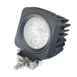 Lampa robocza ledowa prostokątna,  4 LED OTOCZKA ALUMINIOWA, 9-30V, 67x67x56mm, OBUDOWA ALUM.