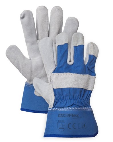 Rękawice Hand Flex 1066 dwoina całodłonicowa z mankietem