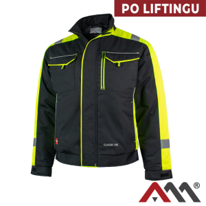 A-M Kurtka CLASSIC-VIS OC SHORT czarno/seledynowa