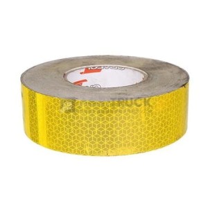 GMP taśma odblaskowa w rolce 50mb żółta