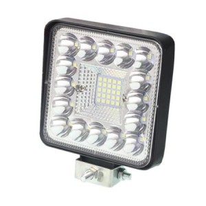 Lampa robocza HALOGEN LED, 41 LED KWADRATOWA, 12V-80V, 109x109x28 mm, OBUDOWA ALUM.