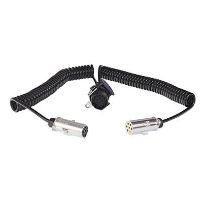 ADAPTER SPIRALNY 2x7 (24N+24S) /  15/24V 4,5mb, DŁG ROBOCZA MAX 4m, WTYCZKI METALOWE