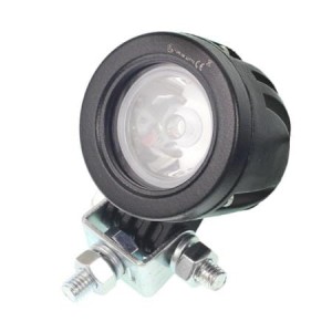 Lampa robocza ledowa okrągła,  1 LED MOCNA, 10-30V, 1x10W, FI 51mm, OBUDOWA ALUM.