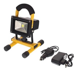 Naświetlacz LED AKUMUL, 12/230V, 10W ŁADOWARKA + PODSTAWKA