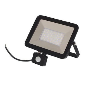 Naświetlacz LED 230V,  50W, BARWA CIEPŁA Z FOTOKOMÓRKĄ, SMD2835