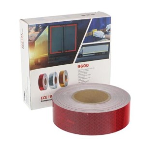 Taśma odblaskowa W ROLCE 50mb CZERWONA III GENERACJA