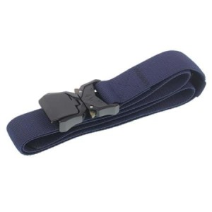 Pasek do spodni NAVY BLUE, POLIESTER, ALUMINIOWA KLAMRA